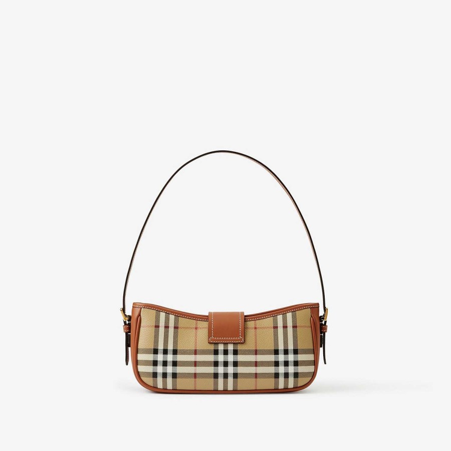 Kobiety Burberry Sprawdź|Ramię | Torba na ramię Archiwalny beż/briar brown