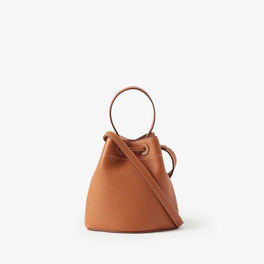 Kobiety Burberry Mini|Crossbody | Torba typu Bucket Mini Tb Ciepły rdzawy brąz