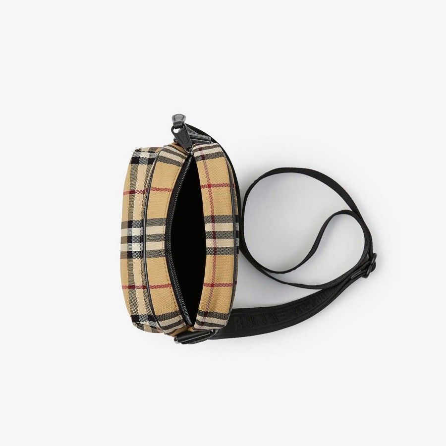 Mężczyźni Burberry Sprawdź|Crossbody | Torba Freddiego Archiwalny beż