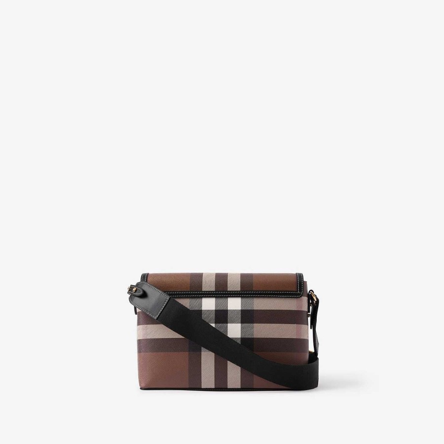 Kobiety Burberry Sprawdź|Crossbody | Torba na notatki Ciemny, brzozowy brąz